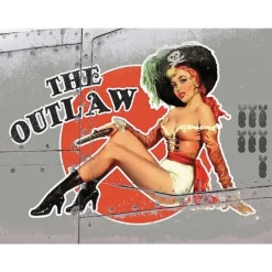 The Outlaw - metalen bord