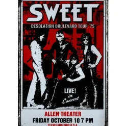 The Sweet - metalen bord