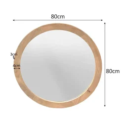 Thomas Spiegel rond Naturel 80cm