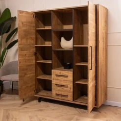 Thornbay Vakkenkast 2 deuren Hout 135cm