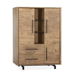 Thornbay Vakkenkast 3 deuren Hout 120cm