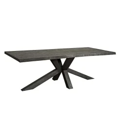 Tiago Eettafel met spinpoot rechthoek acacia hout naturel 180×90