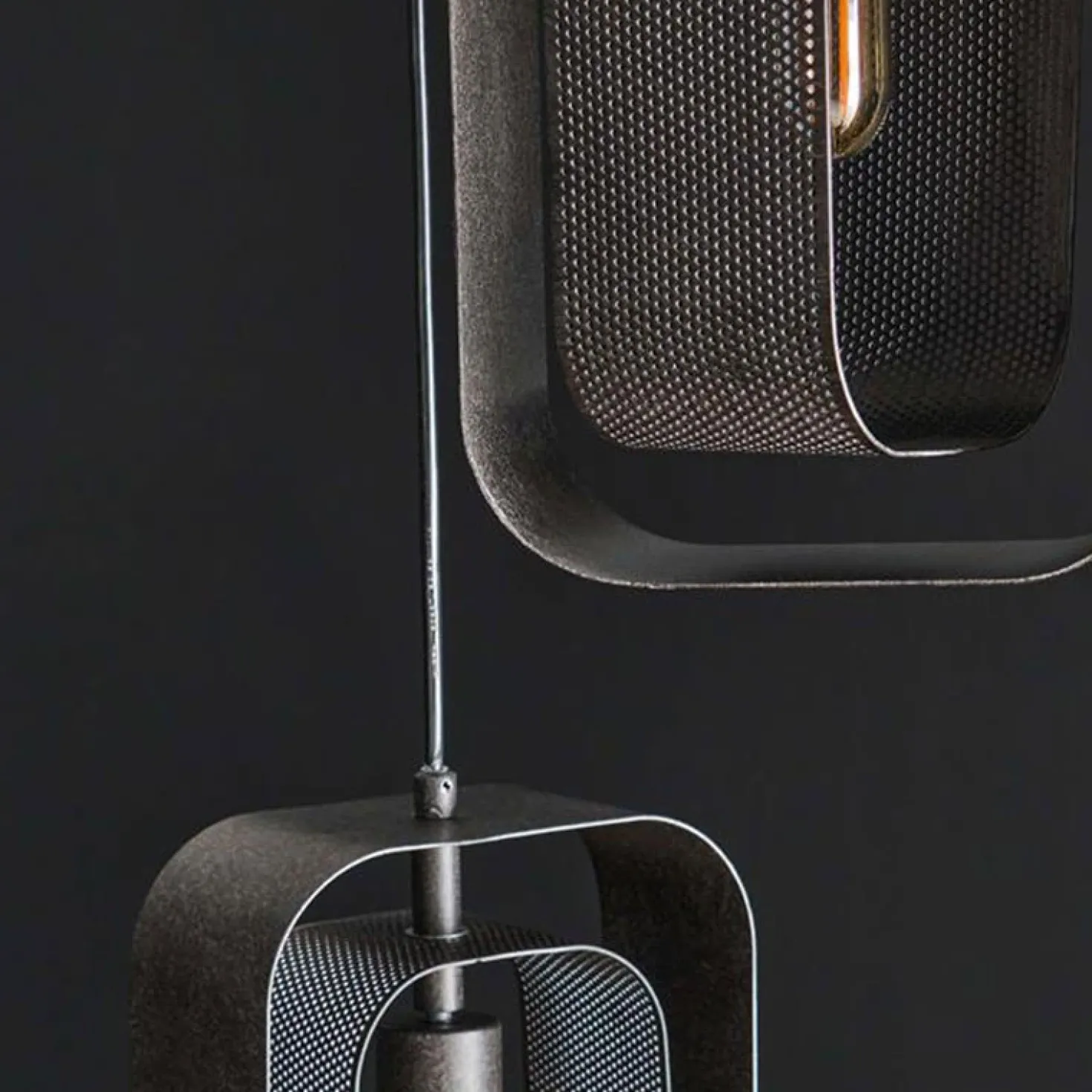 Tindy 5-lichts hanglamp industrieel artic zwart