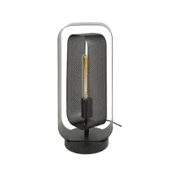 Tindy tafellamp industrieel artic zwart