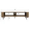 Tio Tv meubel Keramiek Hout 180cm