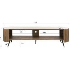Tio Tv meubel Keramiek Hout 180cm