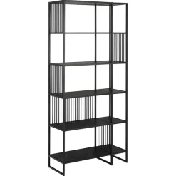 Tissaro Boekenkast Hoog Zwart 85cm
