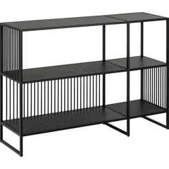 Tissaro Boekenkast Laag Zwart 120cm