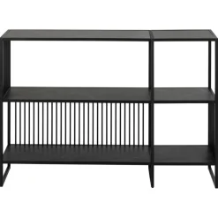 Tissaro Boekenkast Laag Zwart 120cm
