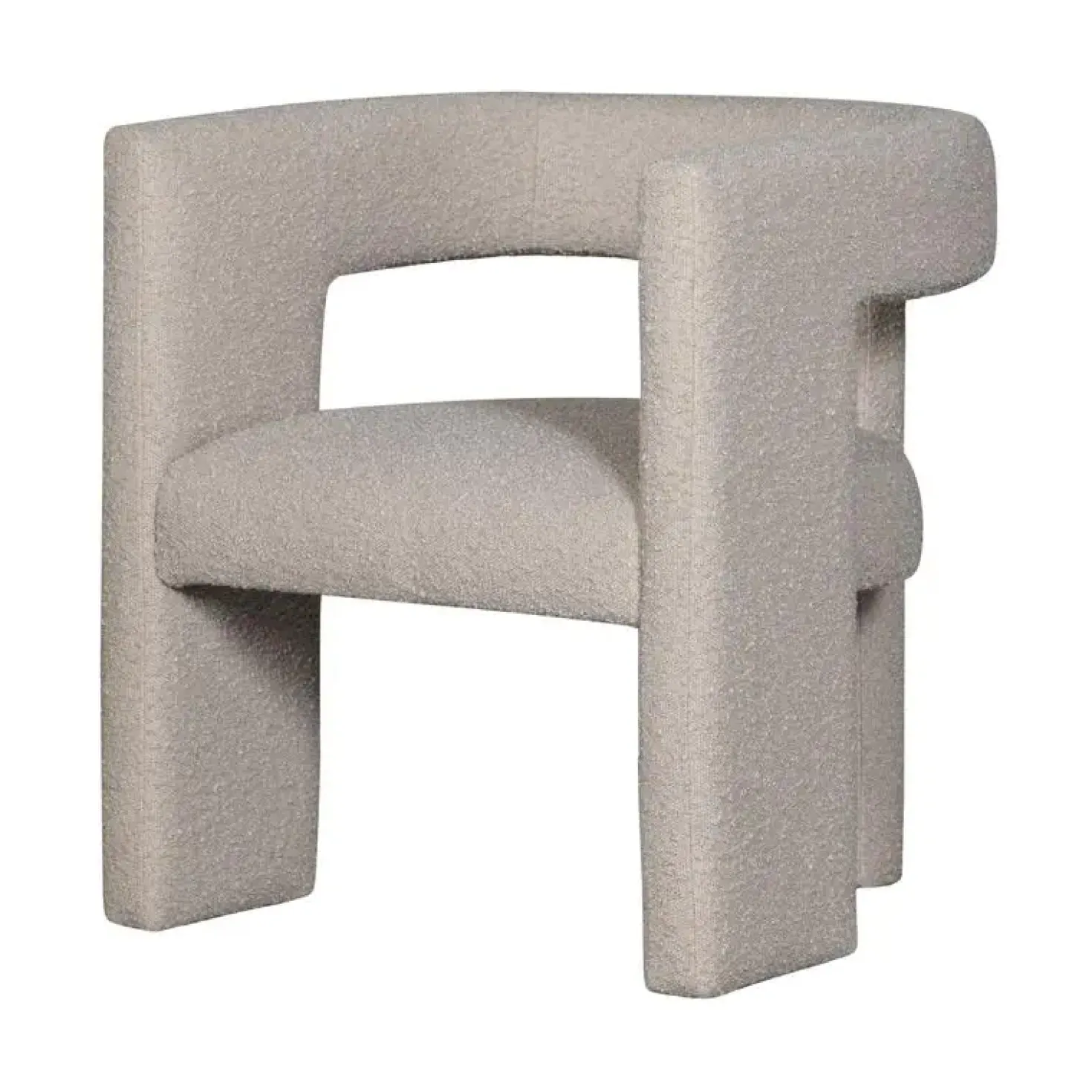 Tiwa Fauteuil Boucle Beige