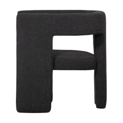 Tiwa Fauteuil Boucle Donkergrijs