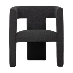 Tiwa Fauteuil Boucle Donkergrijs