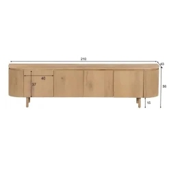 Tobago Tv meubel naturel eiken 210cm