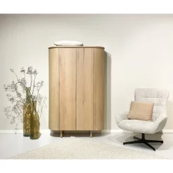 Tobago Wandkast hoog naturel eiken 180cm