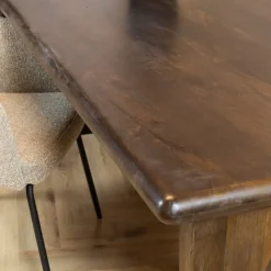 Tobias Eetkamertafel Walnoot 220cm