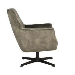 Toby Draai fauteuil Hunter velours