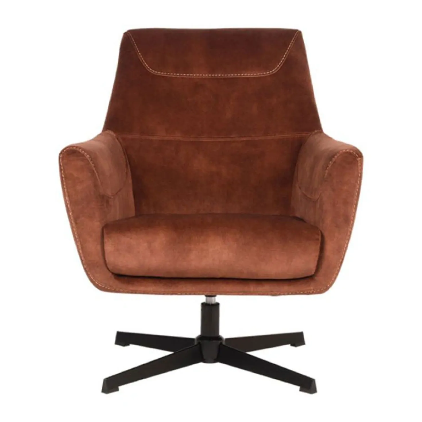 Toby Draai fauteuil Rust velours