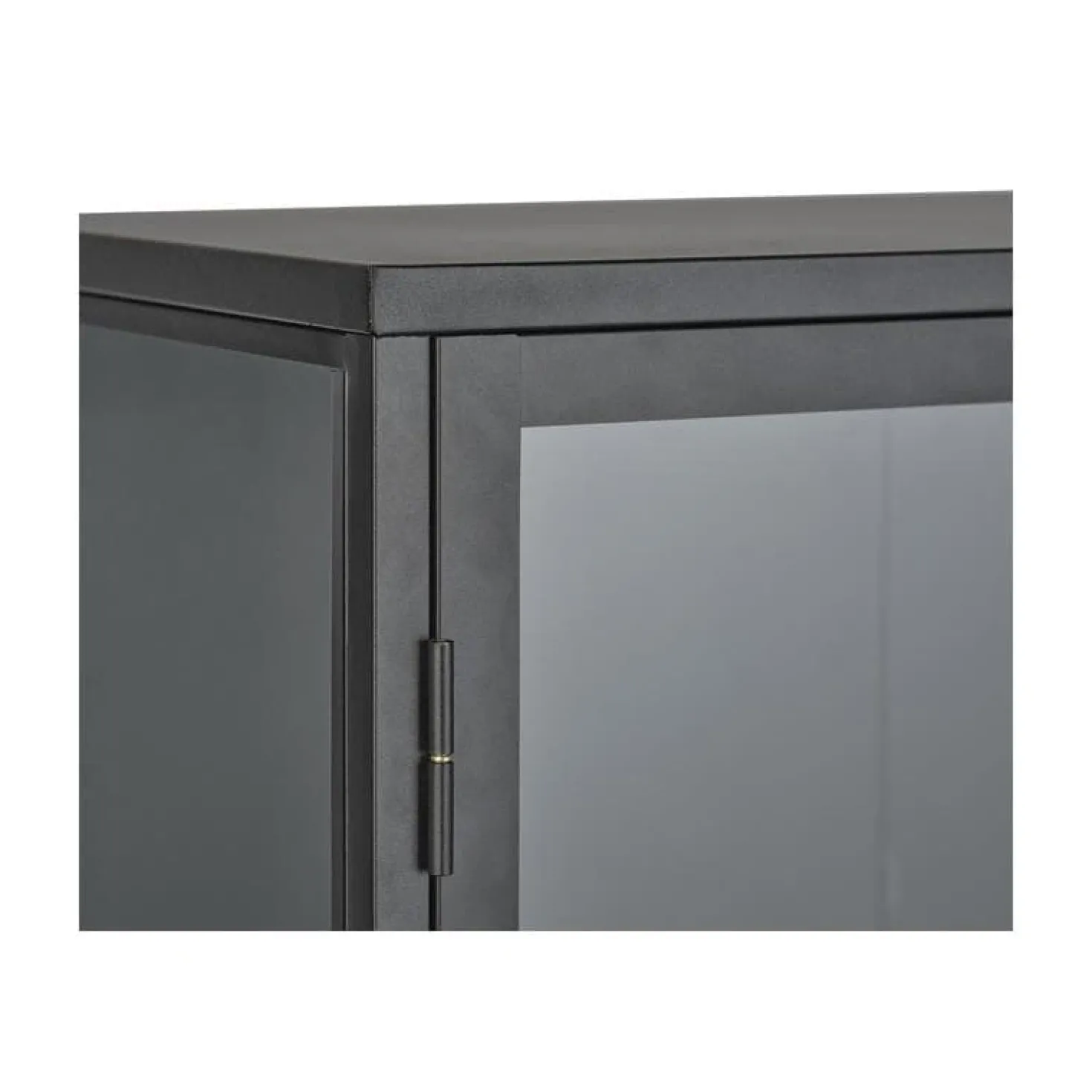 Tommy Vitrinekast Zwart 90cm