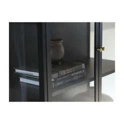 Tommy Vitrinekast Zwart 90cm