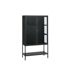 Tommy Vitrinekast Zwart 90cm