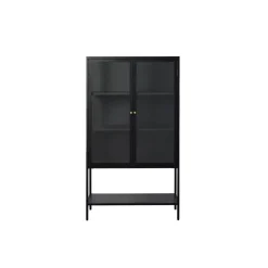 Tommy Vitrinekast Zwart 90cm