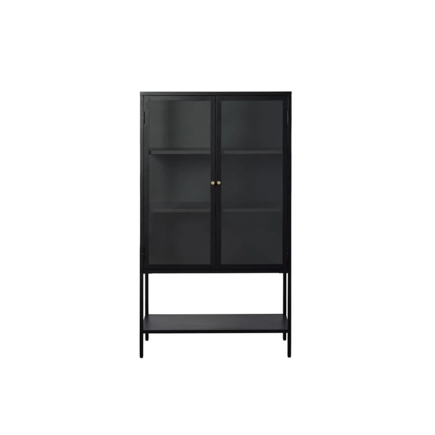 Tommy Vitrinekast Zwart 90cm