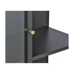 Tommy Vitrinekast Zwart 90cm
