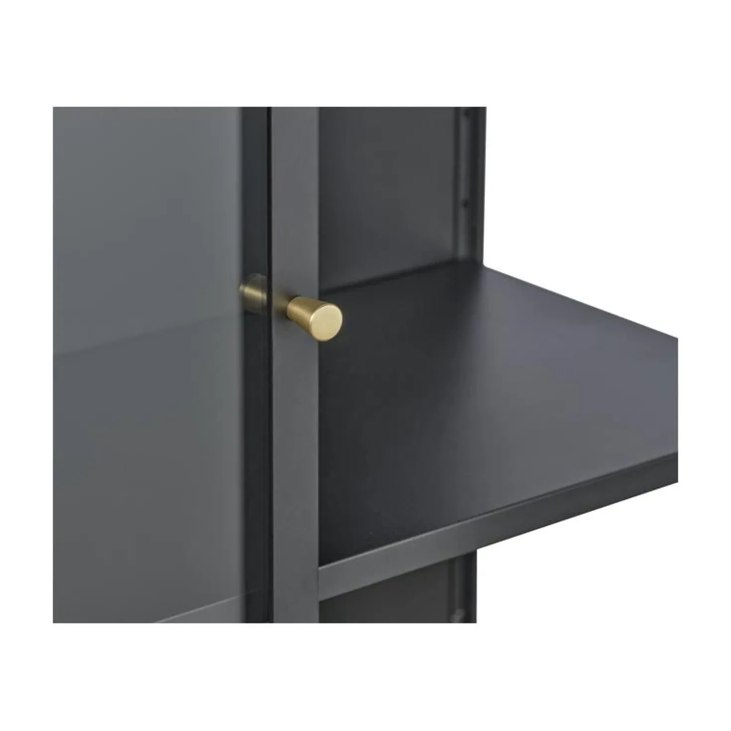 Tommy Vitrinekast Zwart 90cm