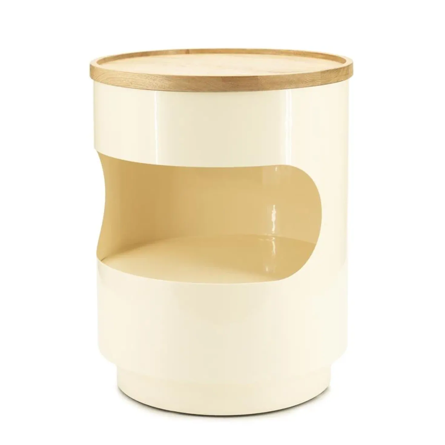 Tondo Bijzettafel Beige 37cm