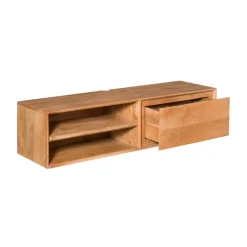 Tony Zwevend Tv meubel Naturel Mangohout 120 cm