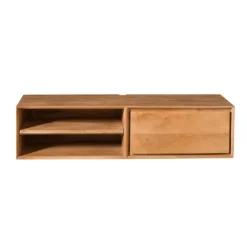 Tony Zwevend Tv meubel Naturel Mangohout 120 cm