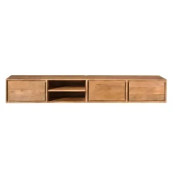 Tony Zwevend Tv meubel Naturel Mangohout 200 cm