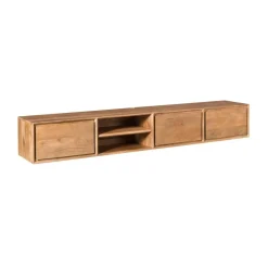 Tony Zwevend Tv meubel Naturel Mangohout 200 cm