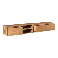 Tony Zwevend Tv meubel Naturel Mangohout 200 cm