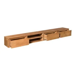 Tony Zwevend Tv meubel Naturel Mangohout 240 cm