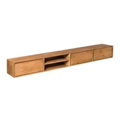 Tony Zwevend Tv meubel Naturel Mangohout 280 cm