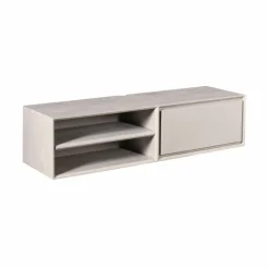 Tony Zwevend Tv meubel Taupe Mangohout 120 cm