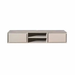 Tony Zwevend Tv meubel Taupe Mangohout 160 cm