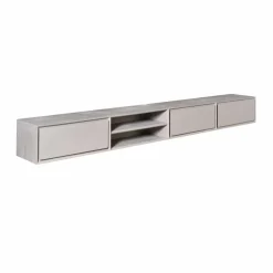 Tony Zwevend Tv meubel Taupe Mangohout 240 cm