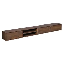 Tony Zwevend Tv meubel Walnoot Mangohout 280 cm