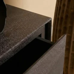 Tony Zwevend Tv meubel Zwart Mangohout 120 cm