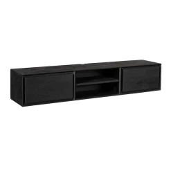 Tony Zwevend Tv meubel Zwart Mangohout 160 cm