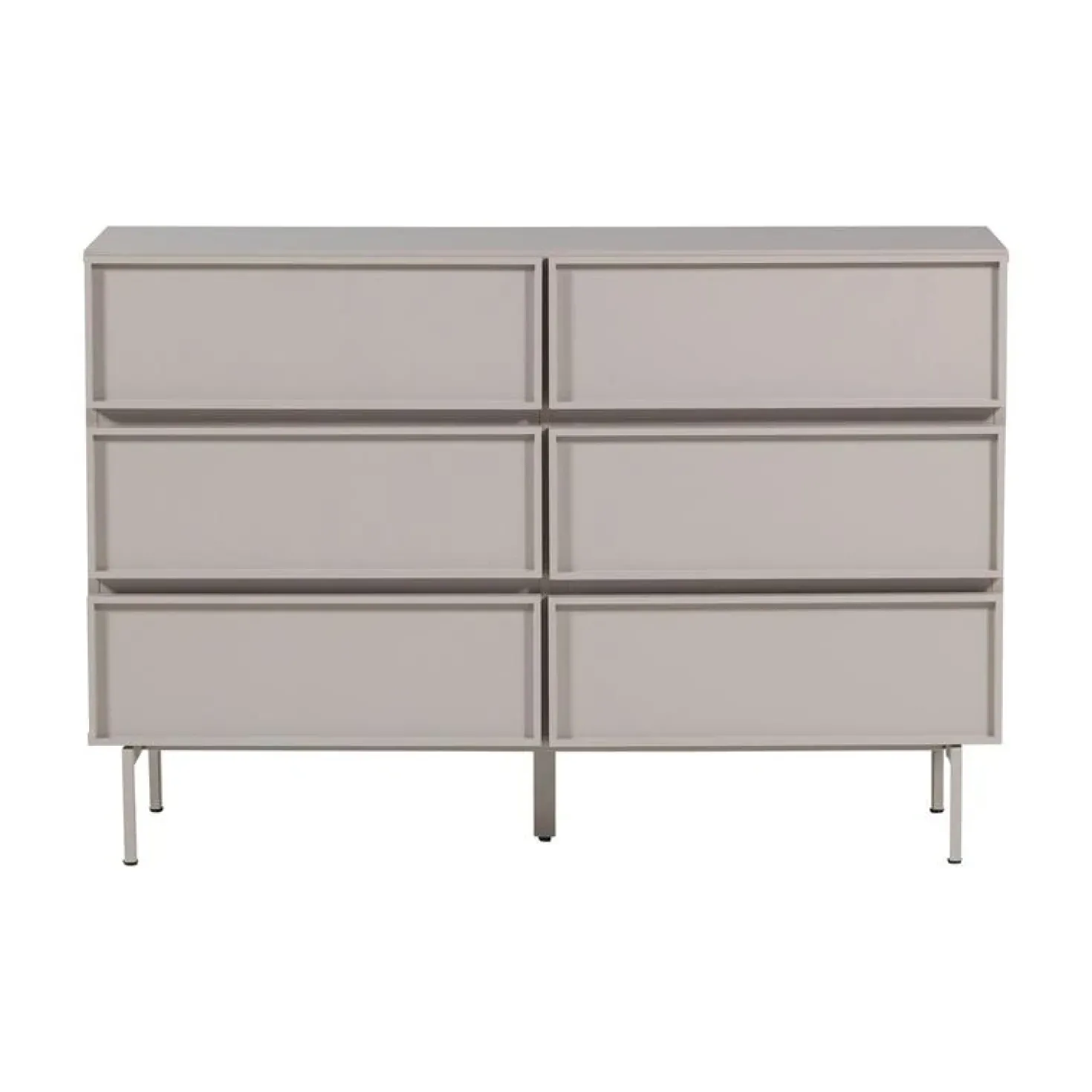 Tours Ladekast 6 Lades Melamine/MDF Zand 120cm