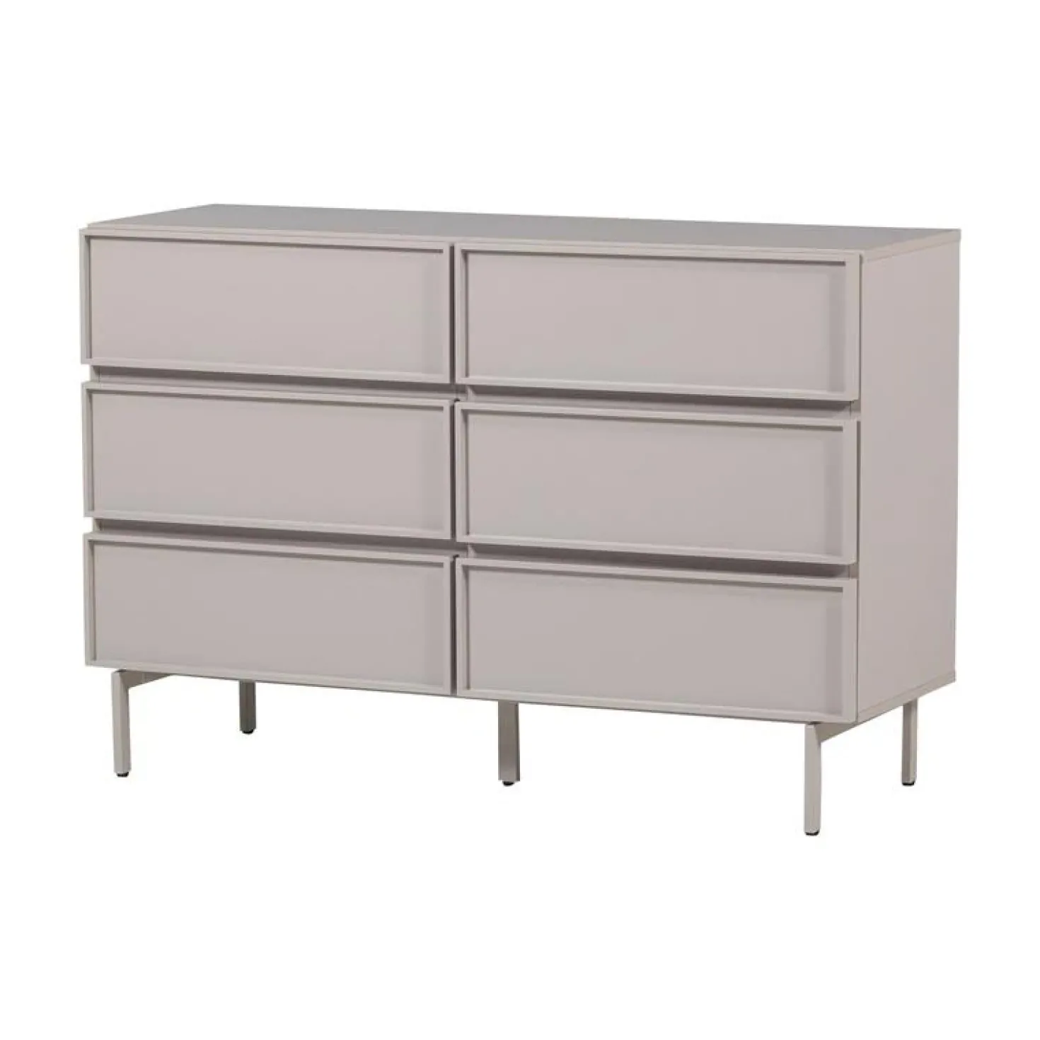 Tours Ladekast 6 Lades Melamine/MDF Zand 120cm