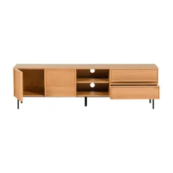 Tours Tv meubel Melamine/MDF Naturel 180cm