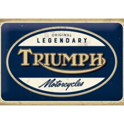 Triumph - Motorcycles - metalen bord