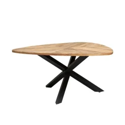 Trivero eetkamertafel driehoek 150cm naturel