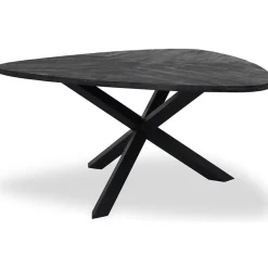 Trivero eetkamertafel driehoek 150cm zwart