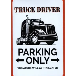 Truck Driver - metalen bord