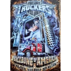 Truckers Backbone - metalen bord